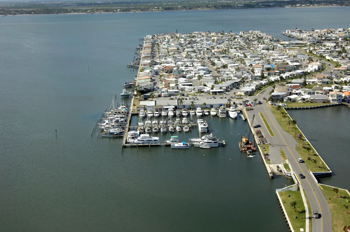 Jensen Marina website shown on desktop and mobile.