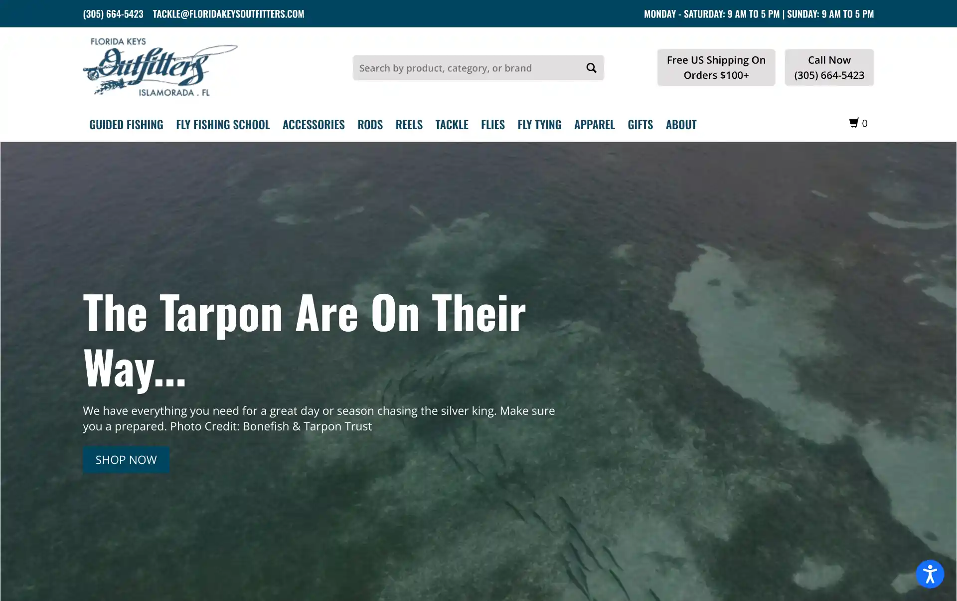 Florida Keys Outfitters website built by Flood Tide