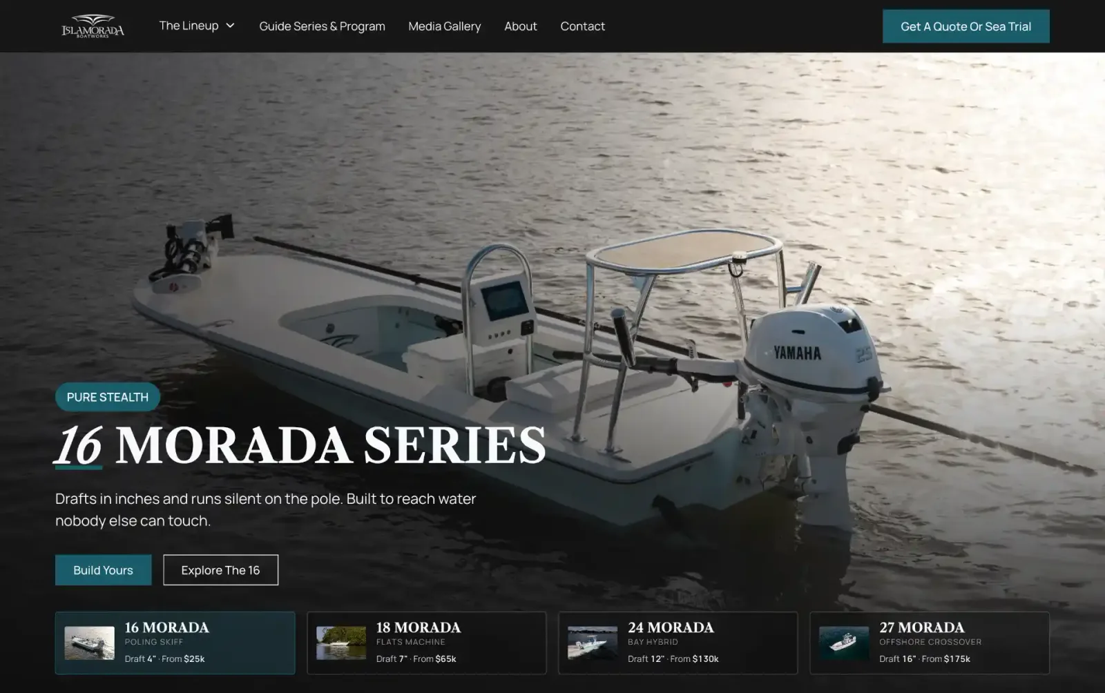 Islamorada Boatworks website built by Flood Tide