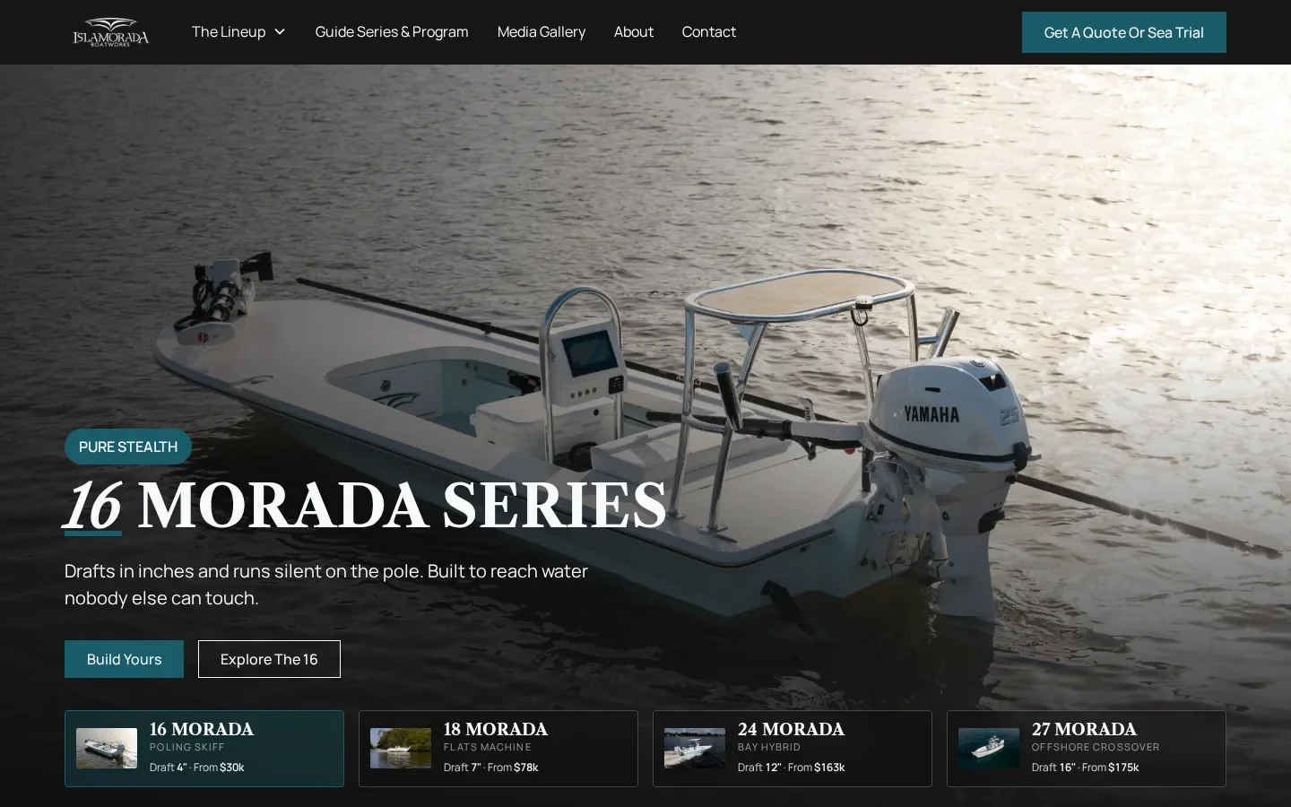 Islamorada Boatworks website built by Flood Tide