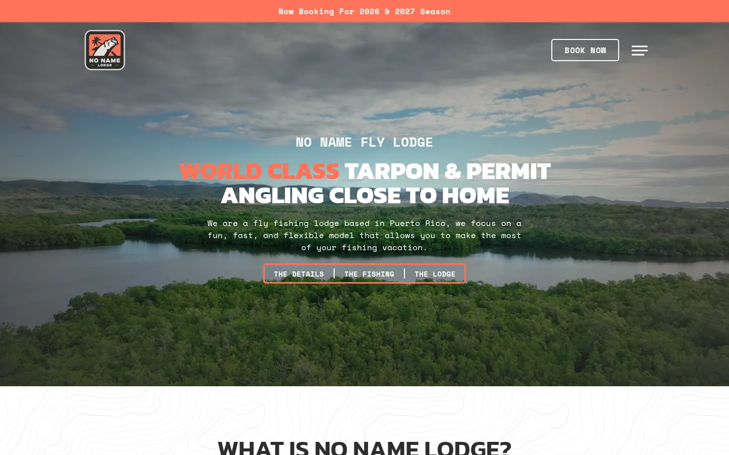 No Name Fly Lodge Home page