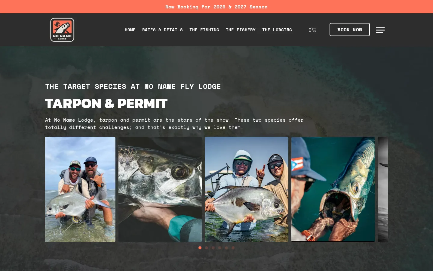 No Name Fly Lodge The Fish page